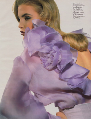 Nadja Auermann ~ Marie Claire Germany March 1992 by Robert Erdman