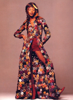 Naomi Campbell by Mikael Jansson for GLAMOUR France, 1995