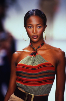 Naomi Campbell Ralph Lauren Spring/Summer 1997 fashion show. October 30, 1996 in