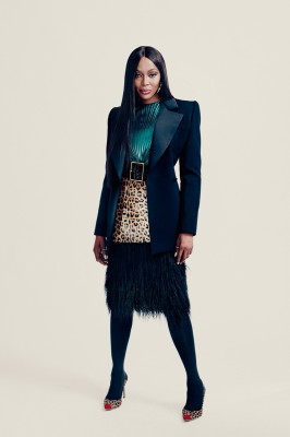 NAOMI CAMPBELL WEARS FASHION FORWARD OUTFITS FOR I-D