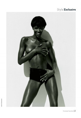 NAOMI CAMPBELL in The Sunday Times Style, May 2020