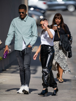 Naomi Scott Arriving At Jimmy Kimmel Live InLosAngeles- 05/20/2019