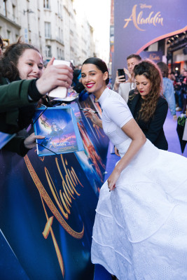 Naomi Scott - &quot;Aladdin&quot; Premiere in Paris - With Fans || 2019