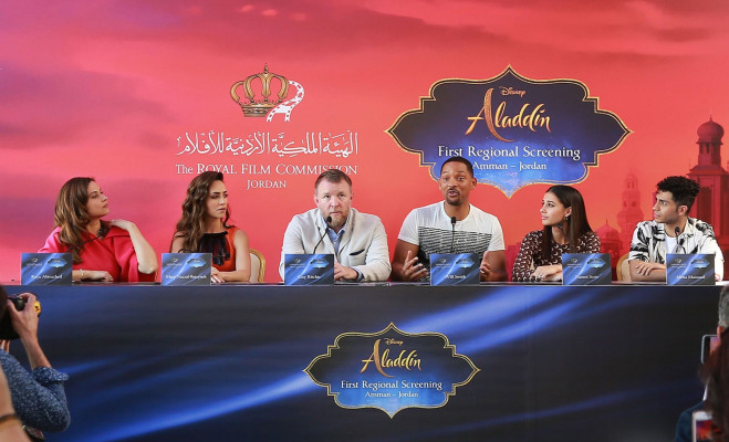 Naomi Scott - &quot;Aladdin&quot; Press Conference in Jordan || 2019