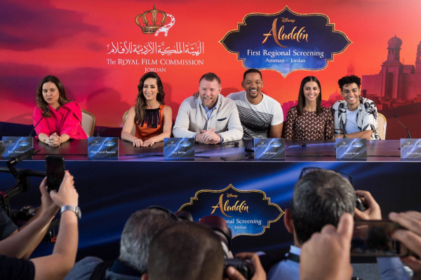 Naomi Scott - &quot;Aladdin&quot; Press Conference in Jordan || 2019