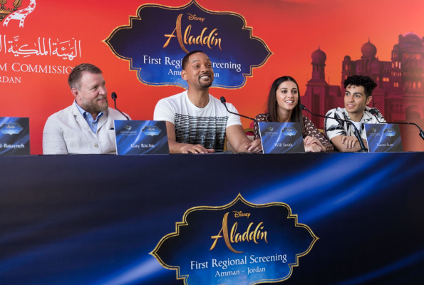 Naomi Scott - &quot;Aladdin&quot; Press Conference in Jordan || 2019
