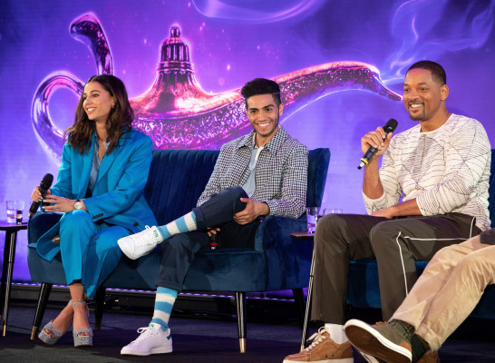 Naomi Scott - &quot;Aladdin&quot; Photocall in London - Inside || 05-10-2019