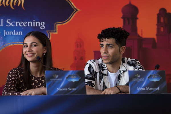 Naomi Scott - &quot;Aladdin&quot; Press Conference in Jordan || 2019