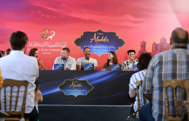Naomi Scott - &quot;Aladdin&quot; Press Conference in Jordan || 2019
