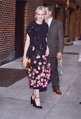 Naomi Watts at The Late Show with Stephen Colbert in NY