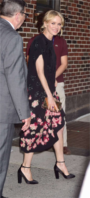 Naomi Watts at The Late Show with Stephen Colbert in NY