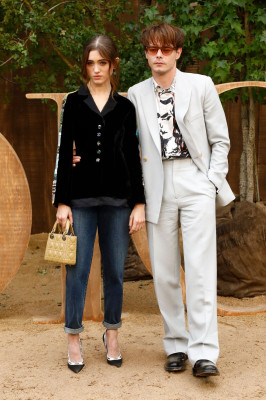 Natalia Dyer and Charlie Heaton – Christian Dior Fashion Show in Paris 09/24/201