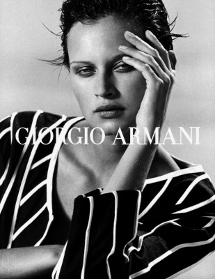 Natalia Semanova and Atesh Salih ~ Giorgio Armani S/S 2002 by Peter Lindbergh