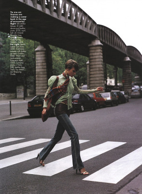 Natalia Semanova ~ Elle USA September 2000 by Andre Carrara