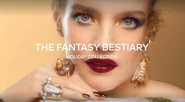 Natalia Vodianova for Guerlain Christmas Collection 2023