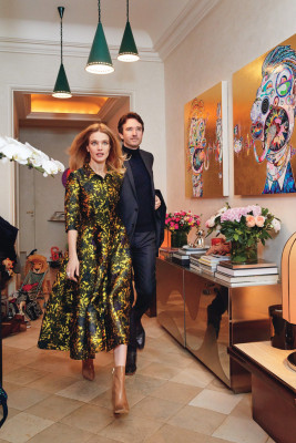 Natalia Vodianova - At Home Duplex Her Apartament in Paris