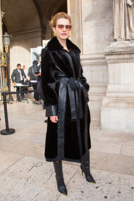 Natalia Vodianova - Out at Paris Fashion Week