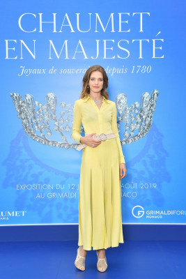 Natalia Vodianova - Chaumet tribute to the iconic tiara exhibition in Monaco