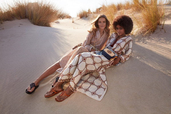 Natalia Vodianova by Mikael Jansson for Tory Burch’s SS21 campaign // 2021