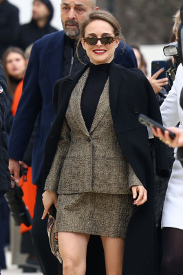 Natalie Portman at Christian Dior Fashion Show in Paris 