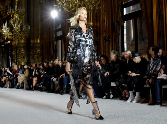 Natasha Poly – Balmain Fashion Show in Paris 