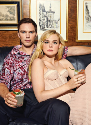 Elle Fanning & Nicolas Hoult by Ren Adkins for Entertainment Weekly (Dec 2021)