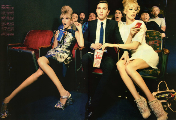 Nicholas Hoult, Caroline Trentini & Raquel Zimmermann ~ Caroline Trentini & Raqu