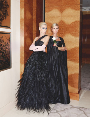 NICKY HILTON and SABINE GETTY in Tatler Magazine, UK December 2019