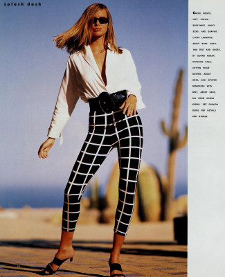 Niki Taylor ~ US Harper&#039;s Bazaar June 1991 by Matthew Rolston