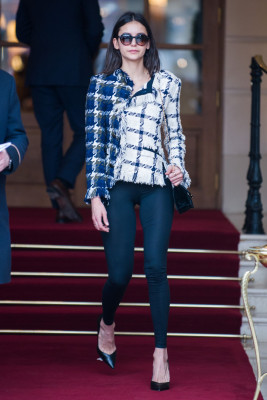 Nina Dobrev – Outside the Ritz Hotel in Paris