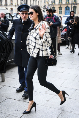 Nina Dobrev – Outside the Ritz Hotel in Paris