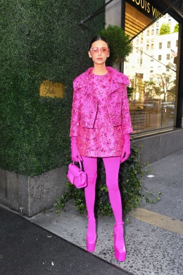 Nina Dobrev - Valentino Pink PP x Saks Luncheon in New York 09/15/2022