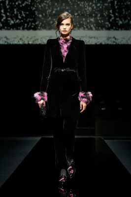 Noortje Haak - Giorgio Armani Fall/Winter 2020 Fashion Show in Milan