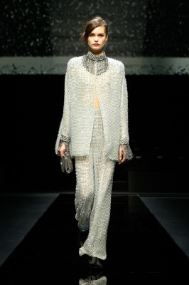 Noortje Haak - Giorgio Armani Fall/Winter 2020 Fashion Show in Milan