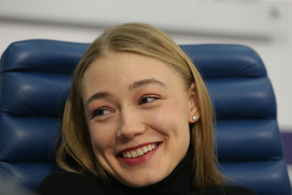 Оксана Акиньшина на пресс-конференции фильма &quot;Рассвет&quot; 23/01/19