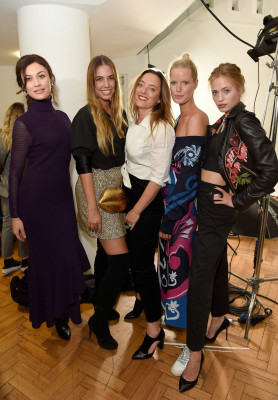 Olga Kurylenko At Temperley show, Spring Summer 2018, London Fashion Week, UK