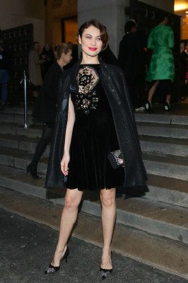Olga Kurylenko at Giorgio Armani Prive Fashion Show 2017 in Paris