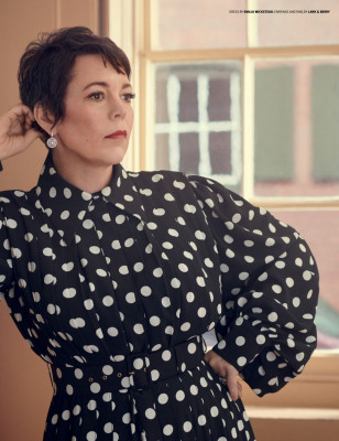 HELENA BONHAM CARTER and OLIVIA COLMAN in Emmy Magazine, December 2019
