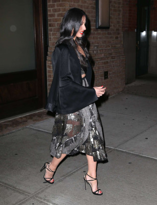 Olivia Munn Leaves her hotel in New York City