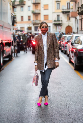 Olivia Palermo - Etro fashion show, Milan Women's Fashion Week