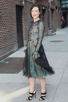Olivia Wilde at The Late Show With Stephen Colbert in NYC