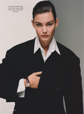 Ophelie Guillermand ~ UK Harper&#039;s Bazaar March 2021 by Tina Tyrrell