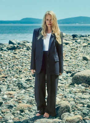 Pamela Anderson for Aritzia Babaton Fall 2023 Campaign
