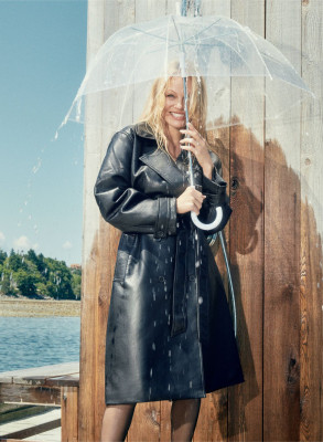 Pamela Anderson for Aritzia Babaton Fall 2023 Campaign