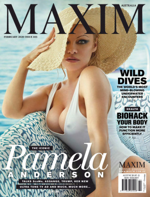 PAMELA ANDERSON in Maxim Magazine, Australia February 2020
