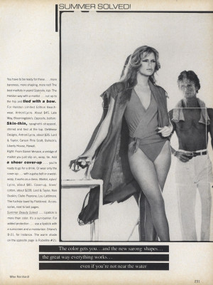 Patti Hansen, Janice Dickinson &amp;amp; Gia Carangi for Vogue US May 1979