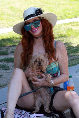 Phoebe Price at the Park in Los Angeles 08/03/2020