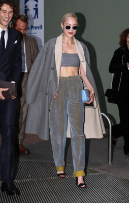 Pom Klementieff-Giorgio Armani Fashion Show in Milan