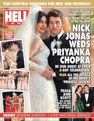 Priyanka Chopra and Nick Jonas – Hello! Canada December 2018