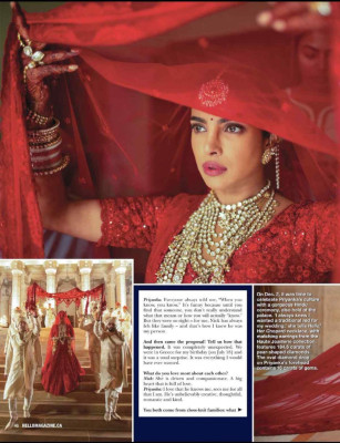 Priyanka Chopra and Nick Jonas – Hello! Canada December 2018